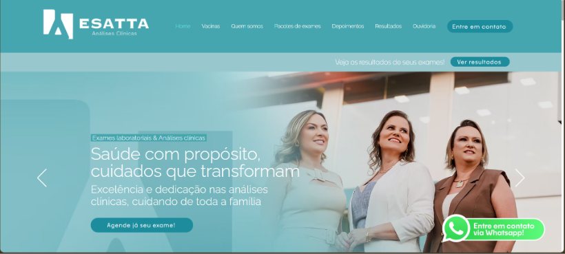 Site Laboratório Esatta