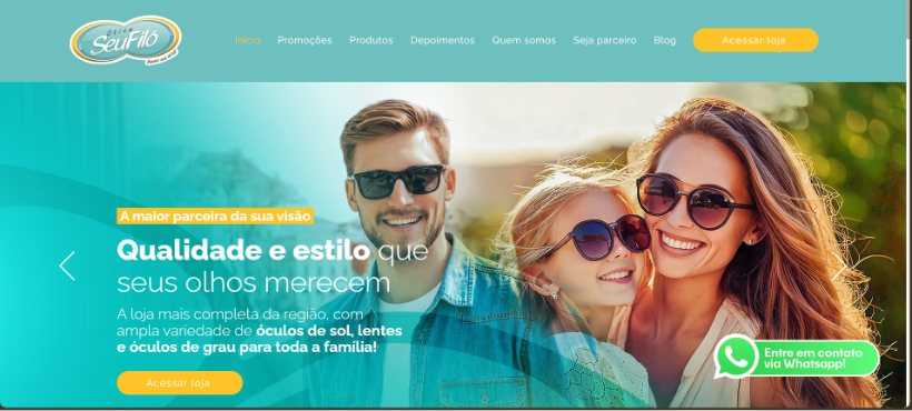 Site Ótica Seu Filó
