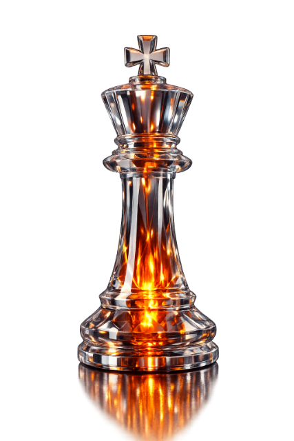 Peça de xadrez de cristal — estratégia de jornada